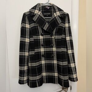Steve Madden Plaid Peacoat